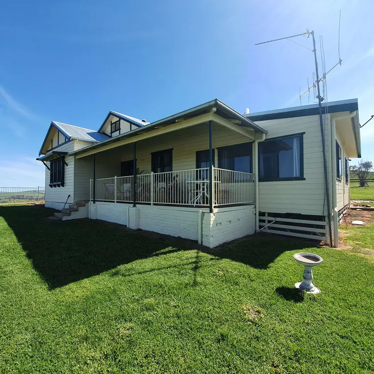 Country home verandah after exterior repainting